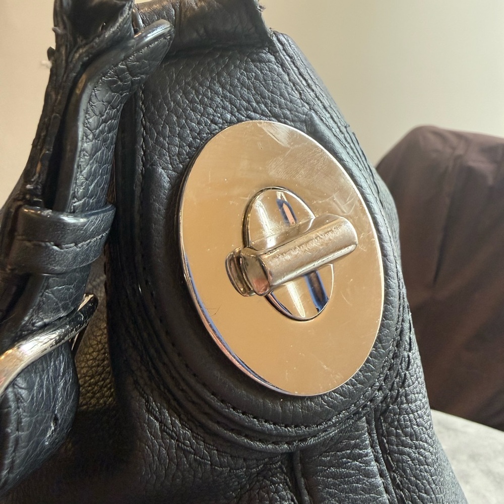 Coach 2011 Penelope, with 2 Coach Tags ,J1173-F16545, Black Pebbled Leather Bag - Picture 7 of 12